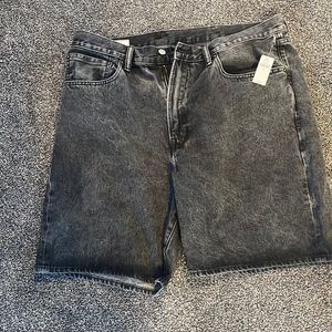 NWT GAP 90s loose black denim shorts 36w
